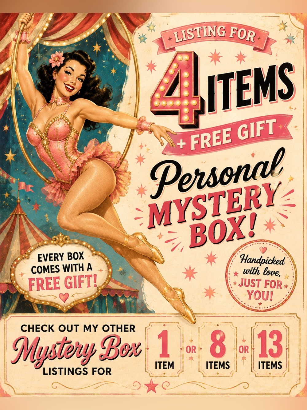 Custom Curated Mystery Box | Personal Shopper | 4 Items + Free Gift! 🎁 ❤️